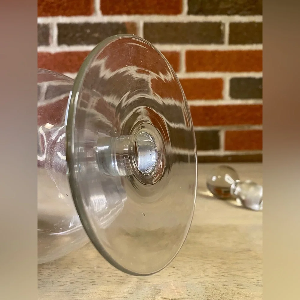 Vintage‎ Etched Crystal Clipper Ship's Liquor Decanter